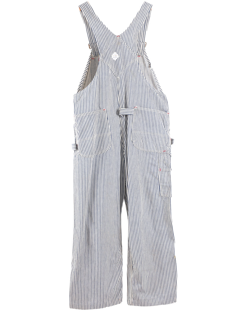 Big Mac Medium Wash Denim Salopettes - L