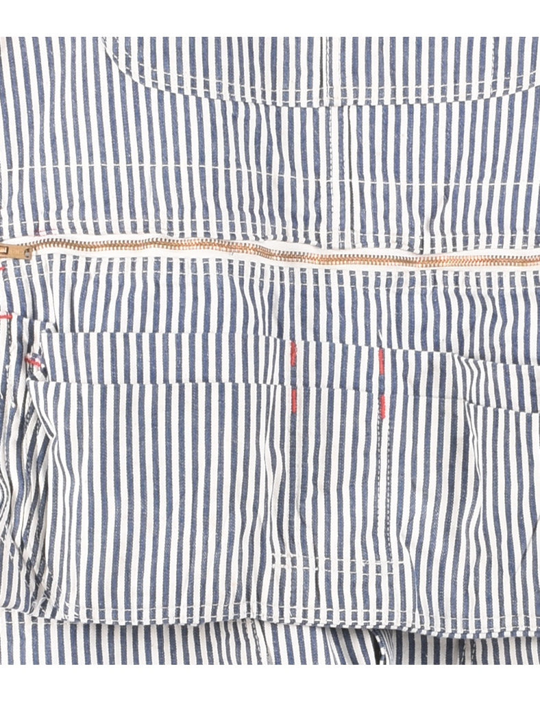 Big Mac Medium Wash Denim Salopettes - L