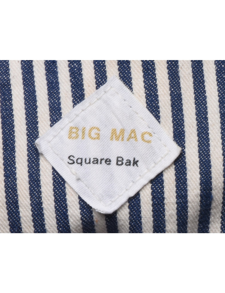 Big Mac Medium Wash Denim Salopettes - L