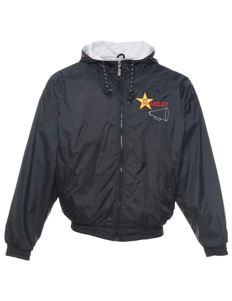 Black Ashley Nylon Jacket - M
