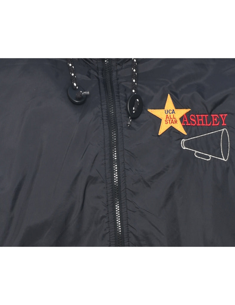 Black Ashley Nylon Jacket - M
