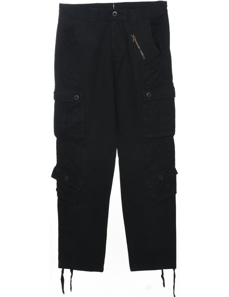 Black Cargo Pants - W32 L31