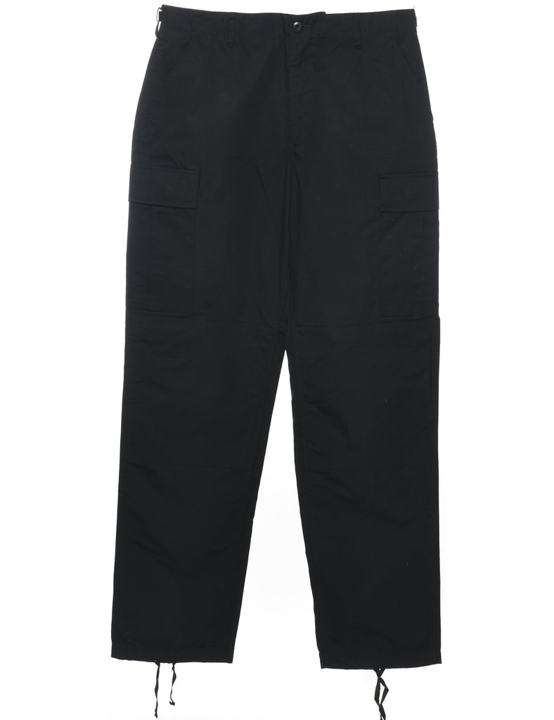 Black Cargo Pants - W34 L34