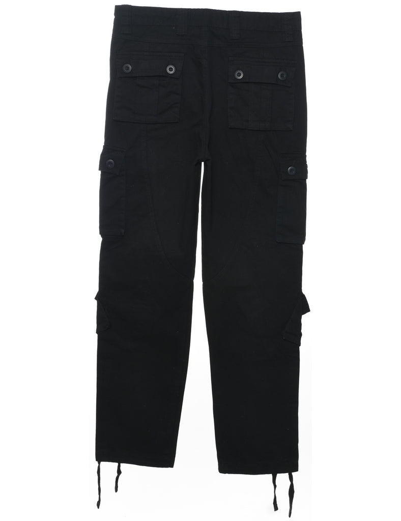 Black Cargo Pants - W32 L31