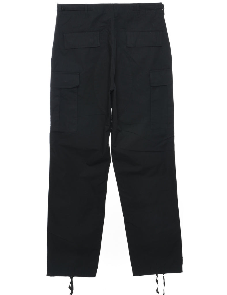 Black Cargo Pants - W34 L34