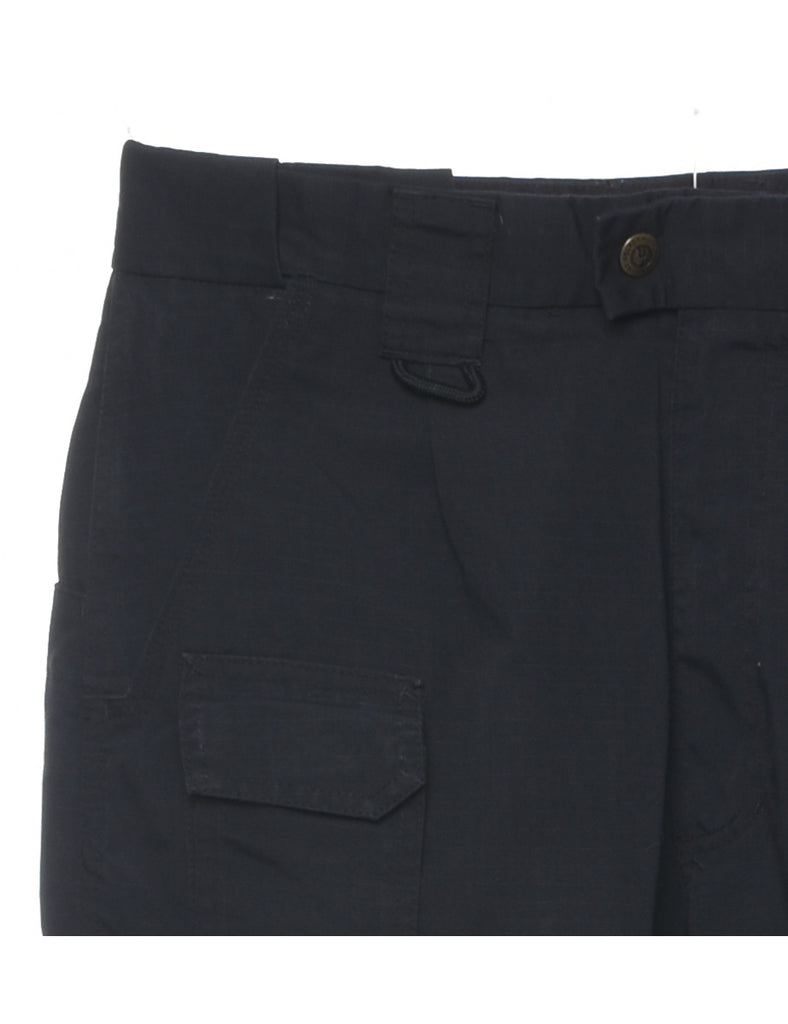 Black Cargo Trousers - W33 L29