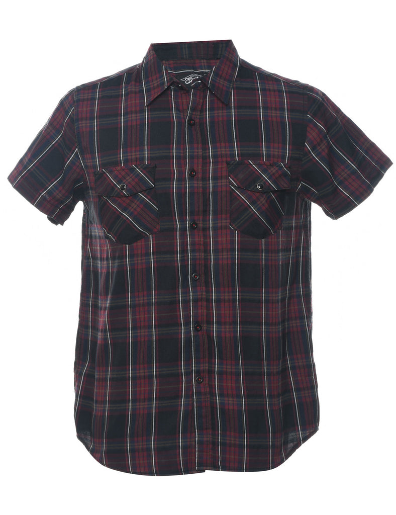 Black Checked Shirt - M
