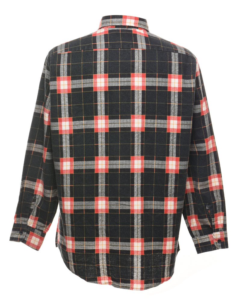 Black Checked Shirt - L