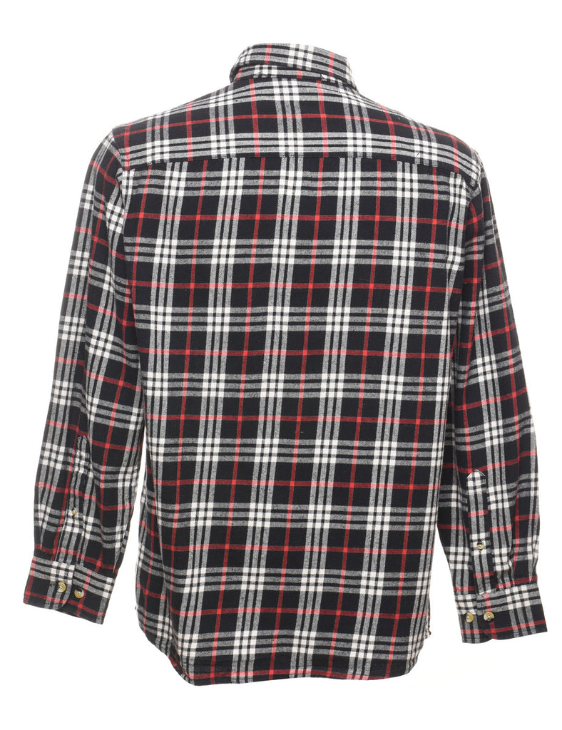Black Checked Shirt - M
