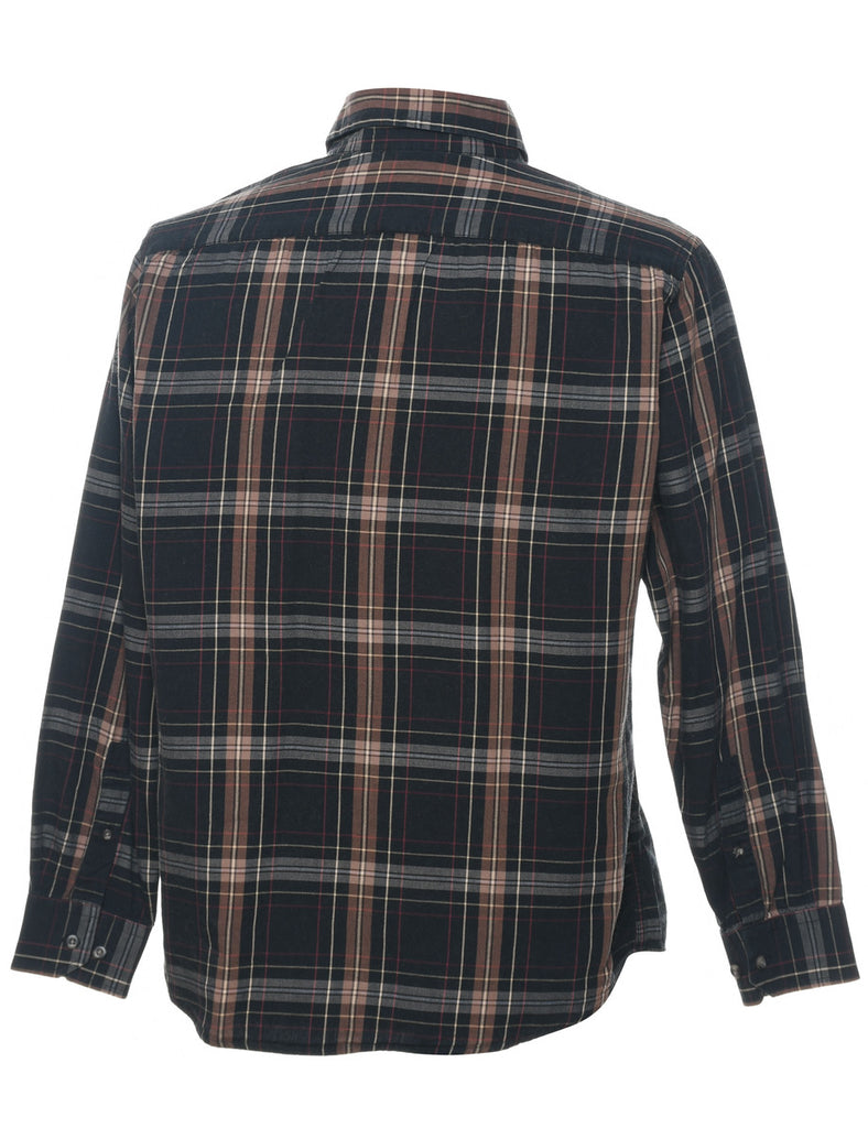 Black Checked Shirt - M