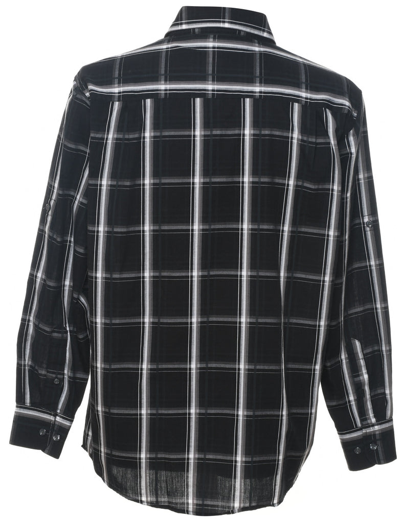 Black Checked Shirt - M