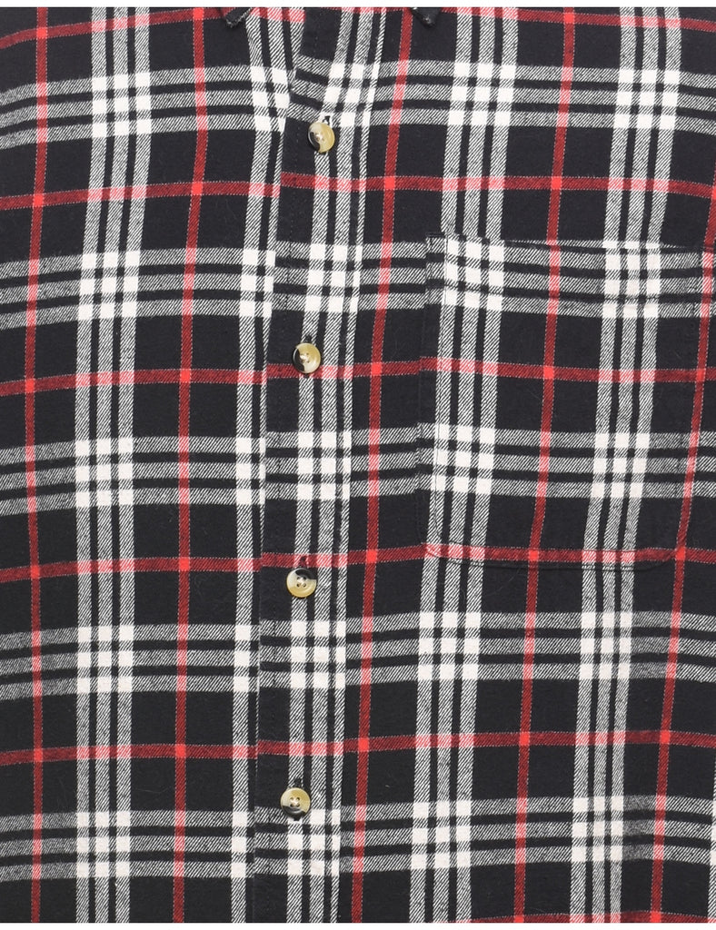 Black Checked Shirt - M