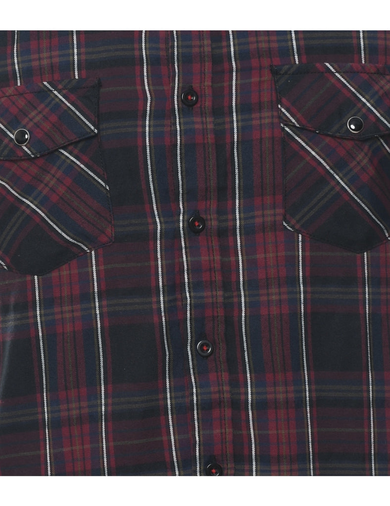 Black Checked Shirt - M