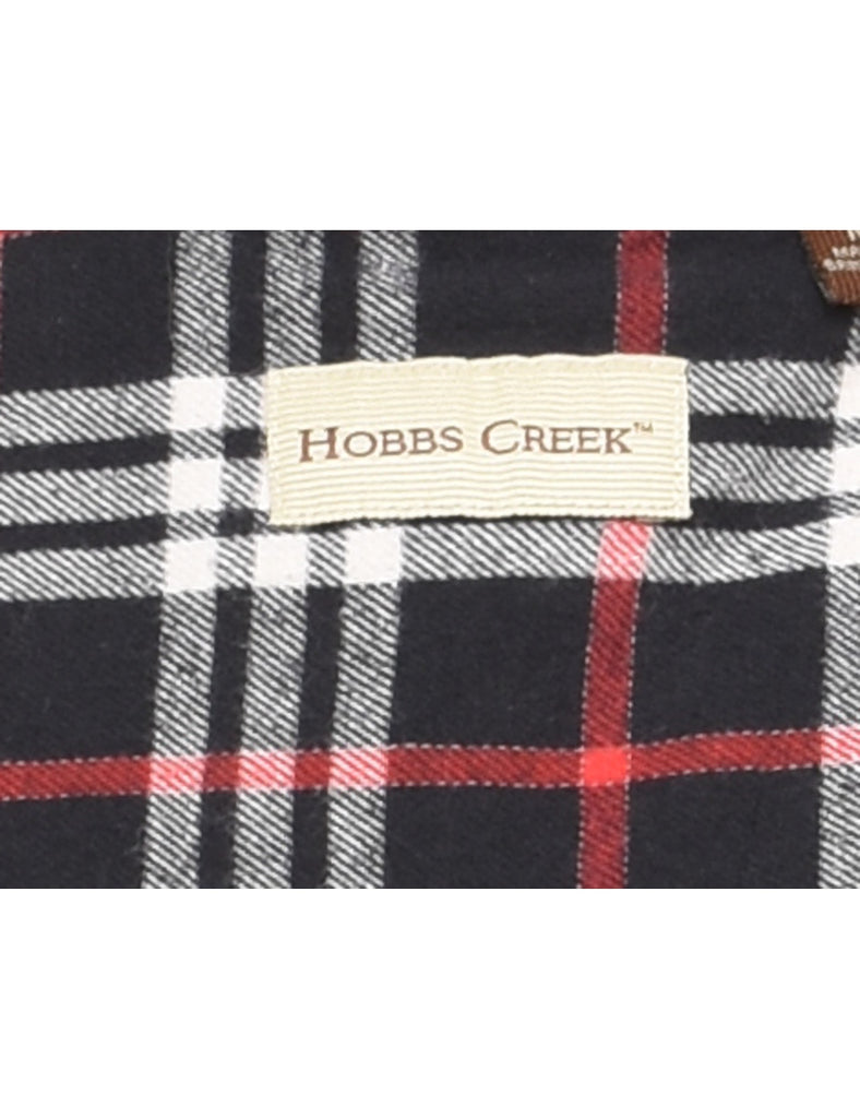 Black Checked Shirt - M