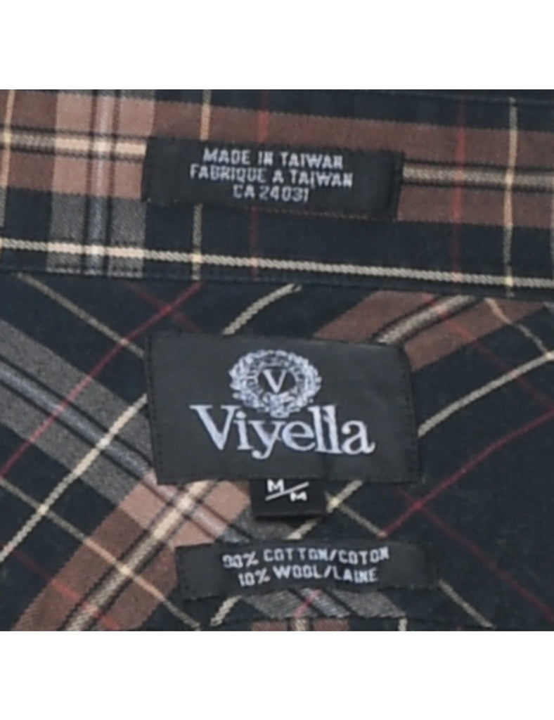 Black Checked Shirt - M