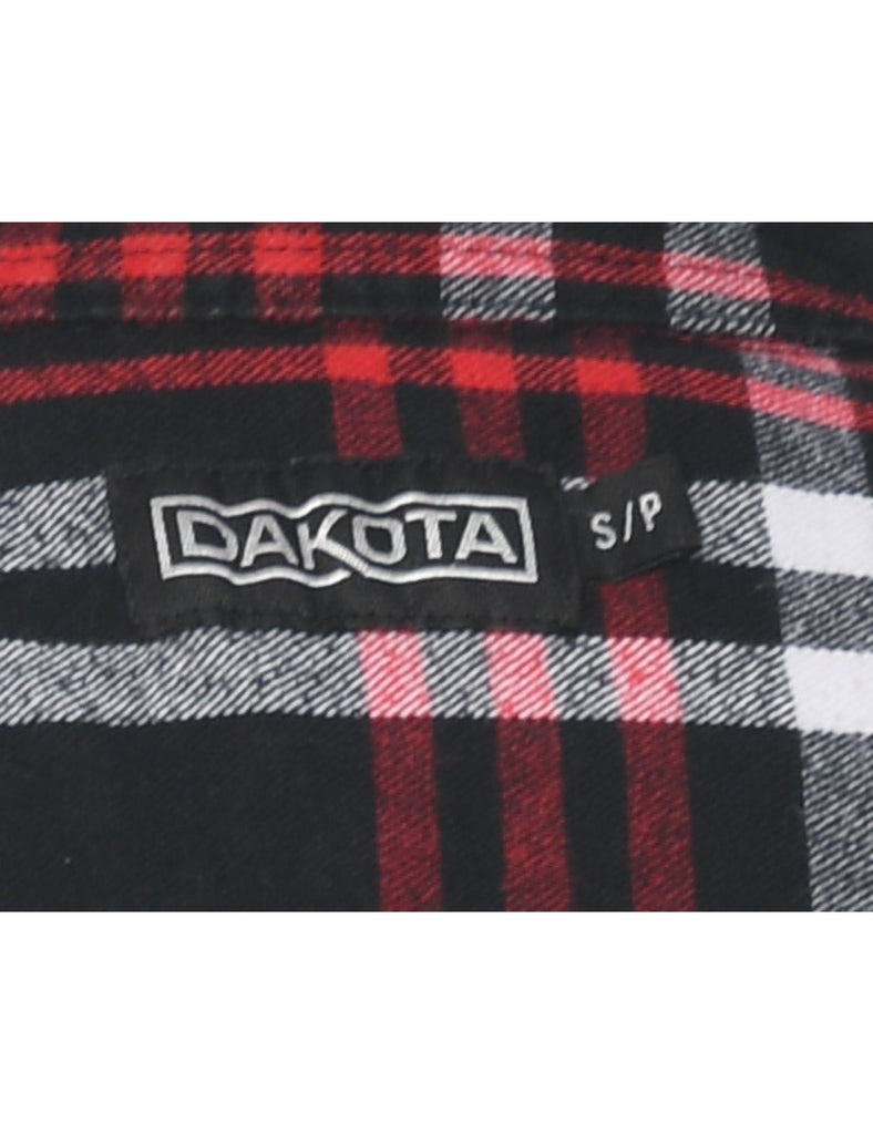 Black Checked Shirt - S