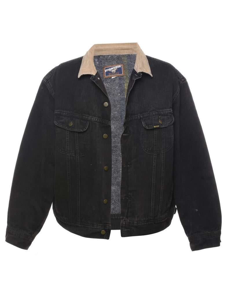 Black Classic Denim Jacket - XL