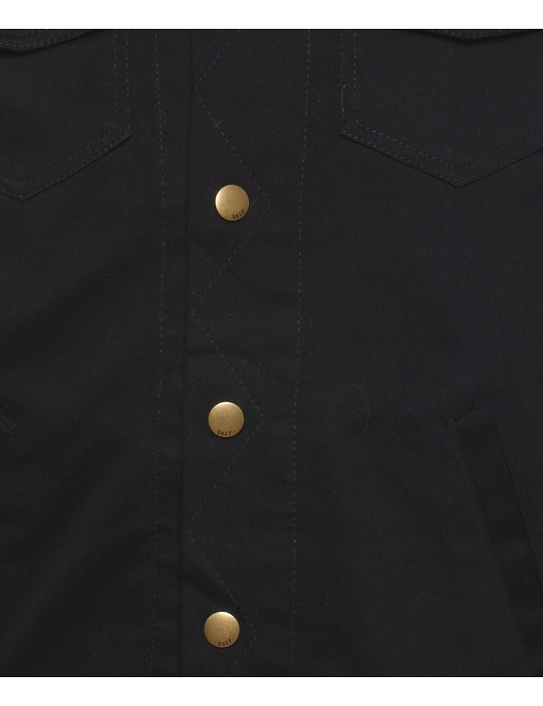 Black Classic Denim Jacket - S