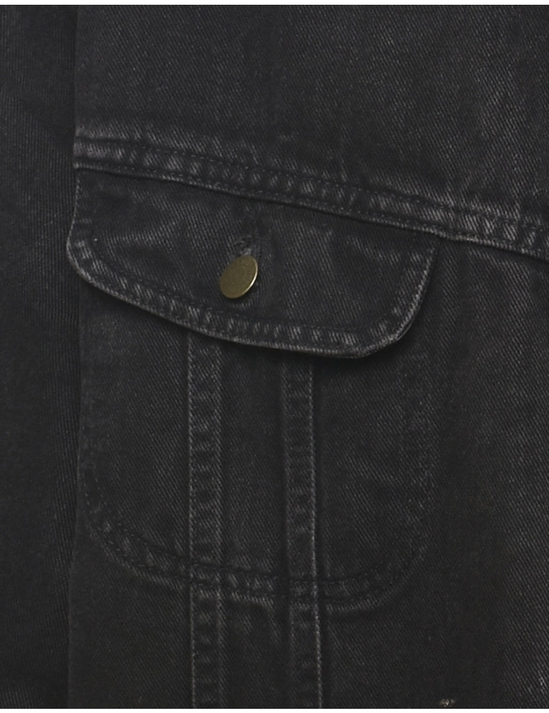 Black Classic Denim Jacket - XL
