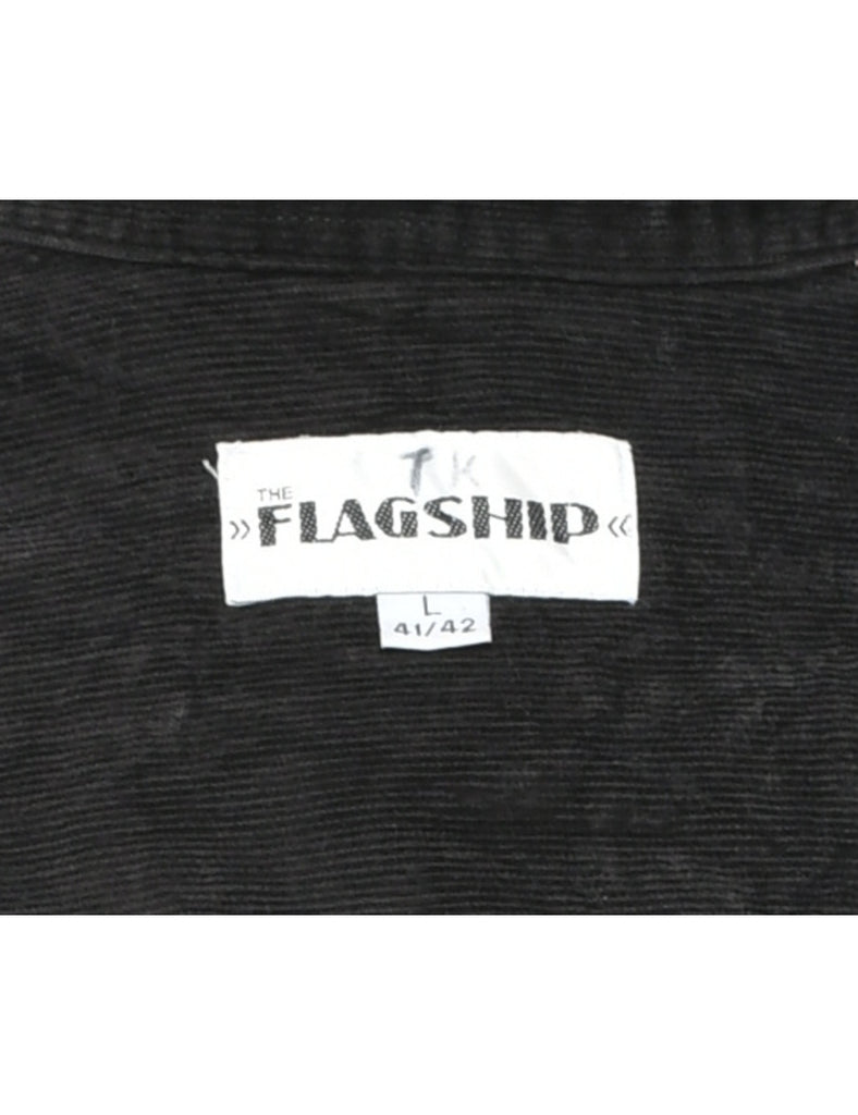 Black Corduroy Shirt - L