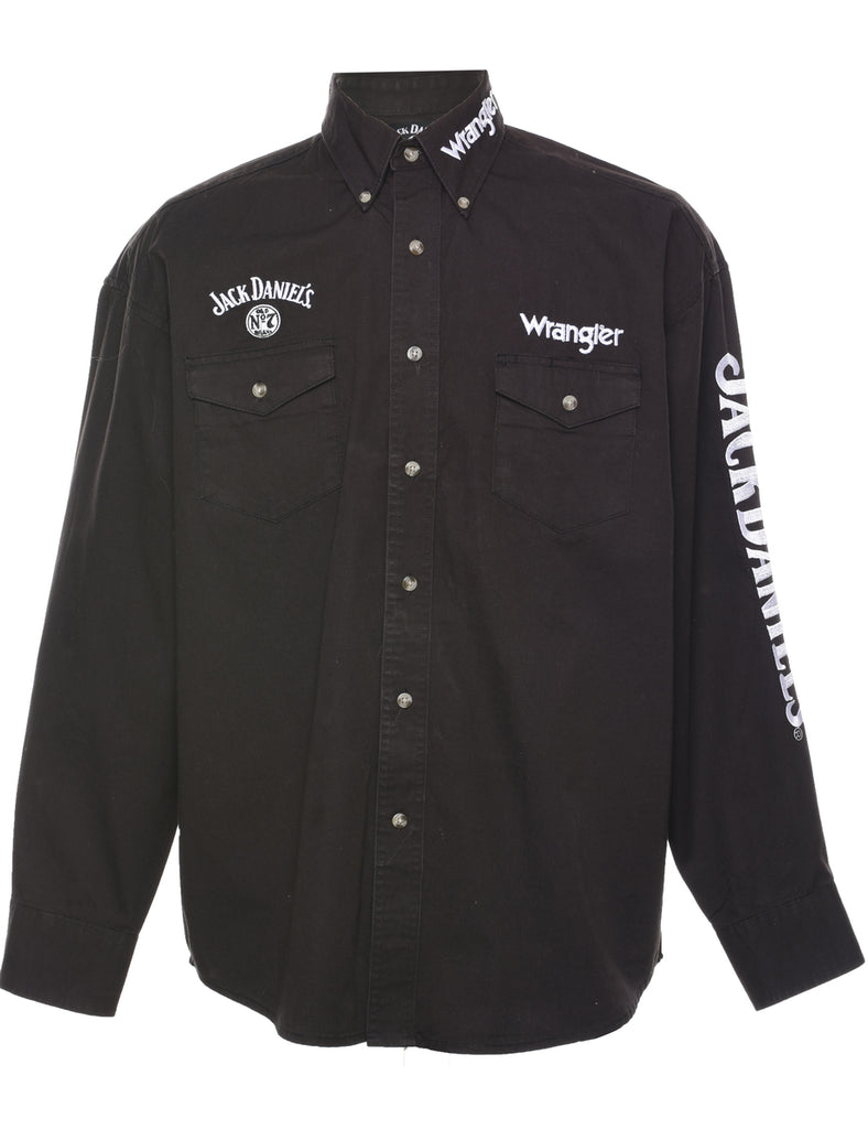 Black Denim Shirt - L