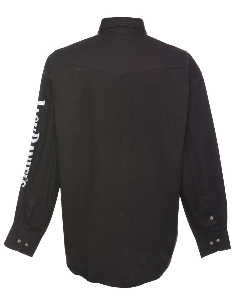 Black Denim Shirt - L