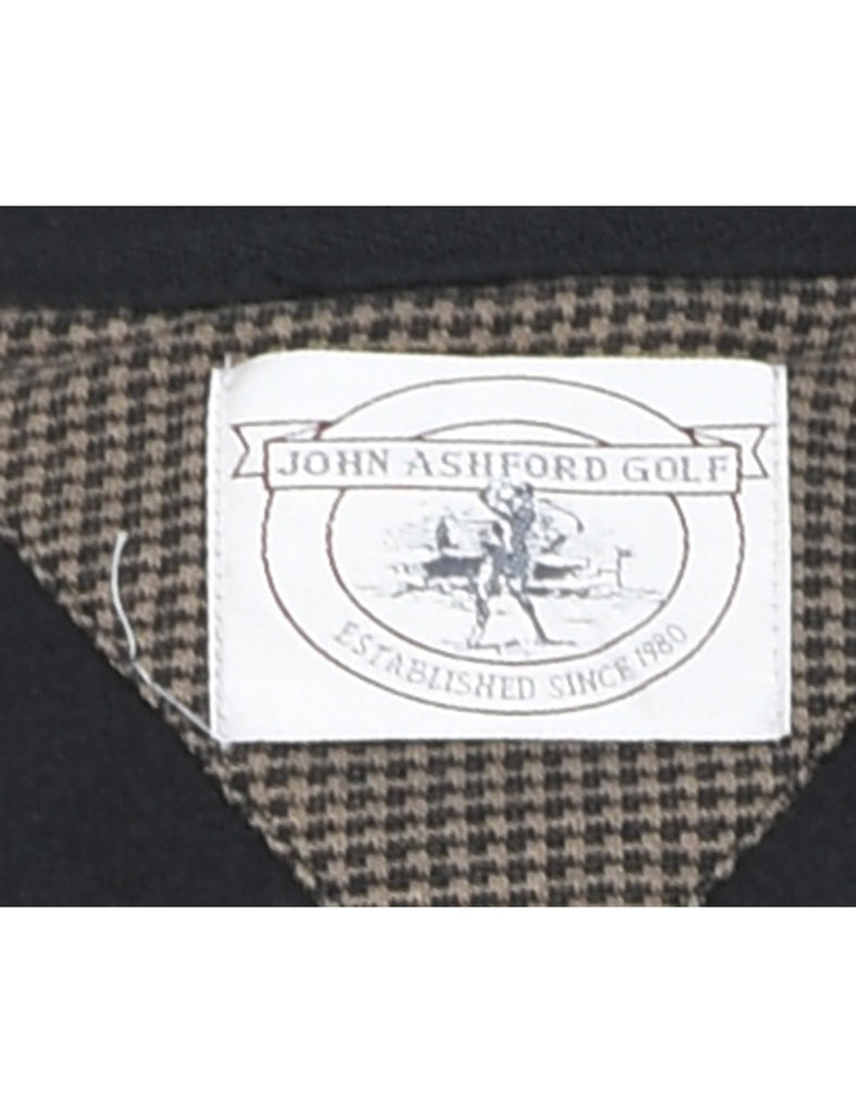 Black Embroidered Golf Sweatshirt - XL