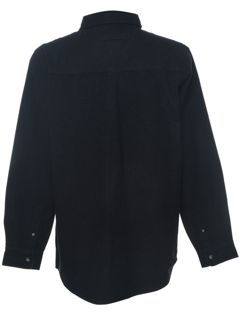 Black Flannel Shirt - L