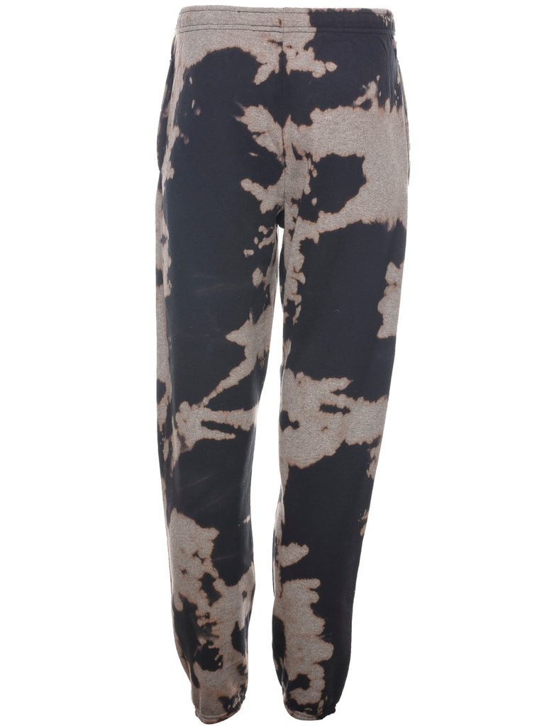 Black & Grey Tie-Dye Jogging Bottoms - W28 L31