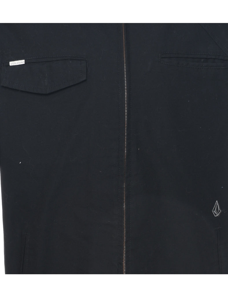 Black Hooded Jacket - M