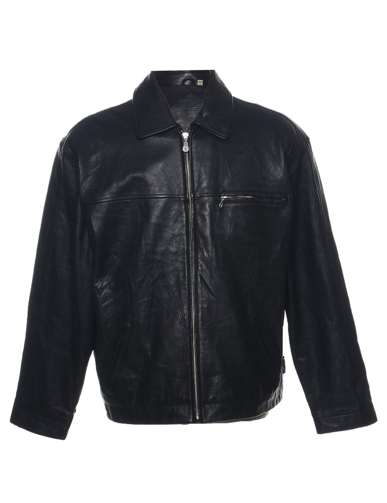 Black Leather Jacket - M