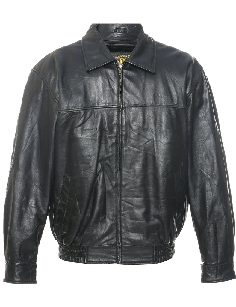 Black Leather Jacket - M