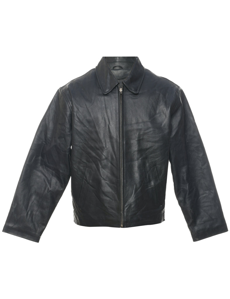 Black Leather Jacket - M