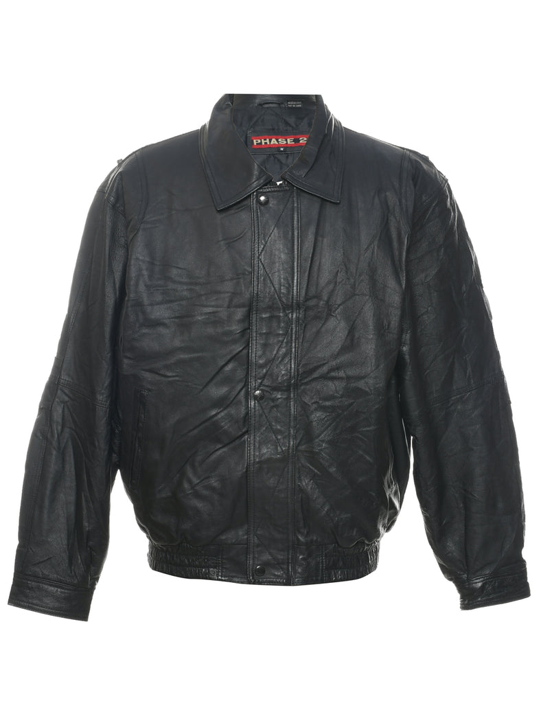 Black Leather Jacket - M