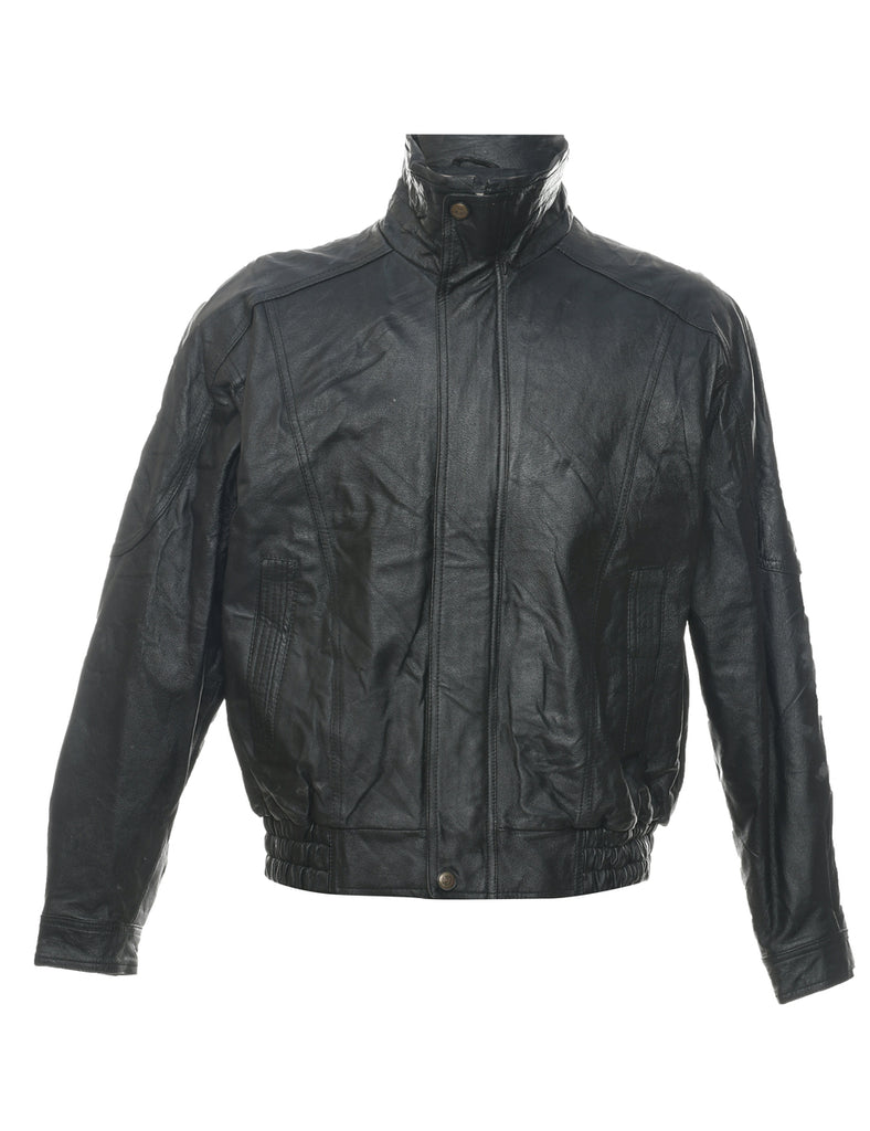 Black Leather Jacket - M