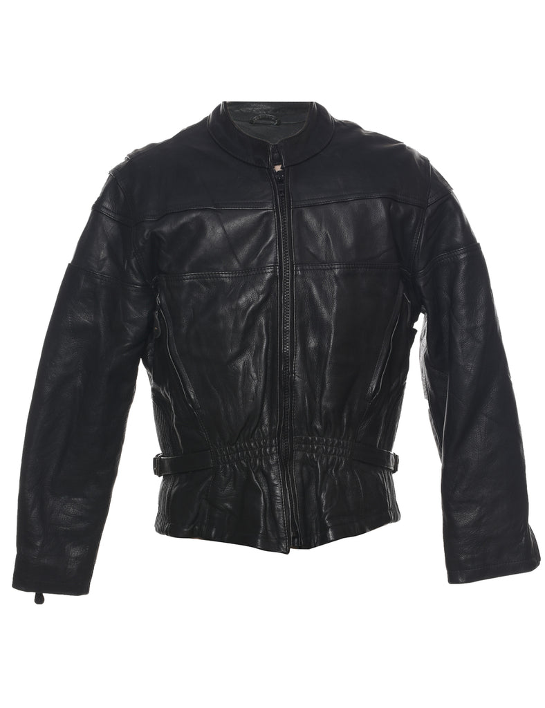 Black Leather Jacket - XL