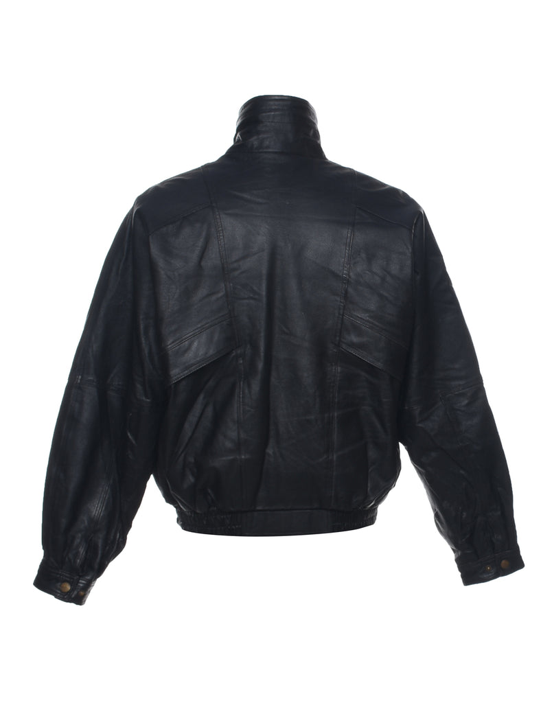 Black Leather Jacket - L