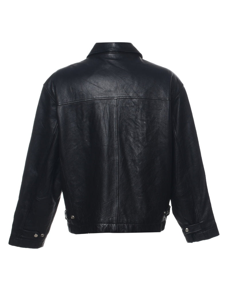 Black Leather Jacket - M