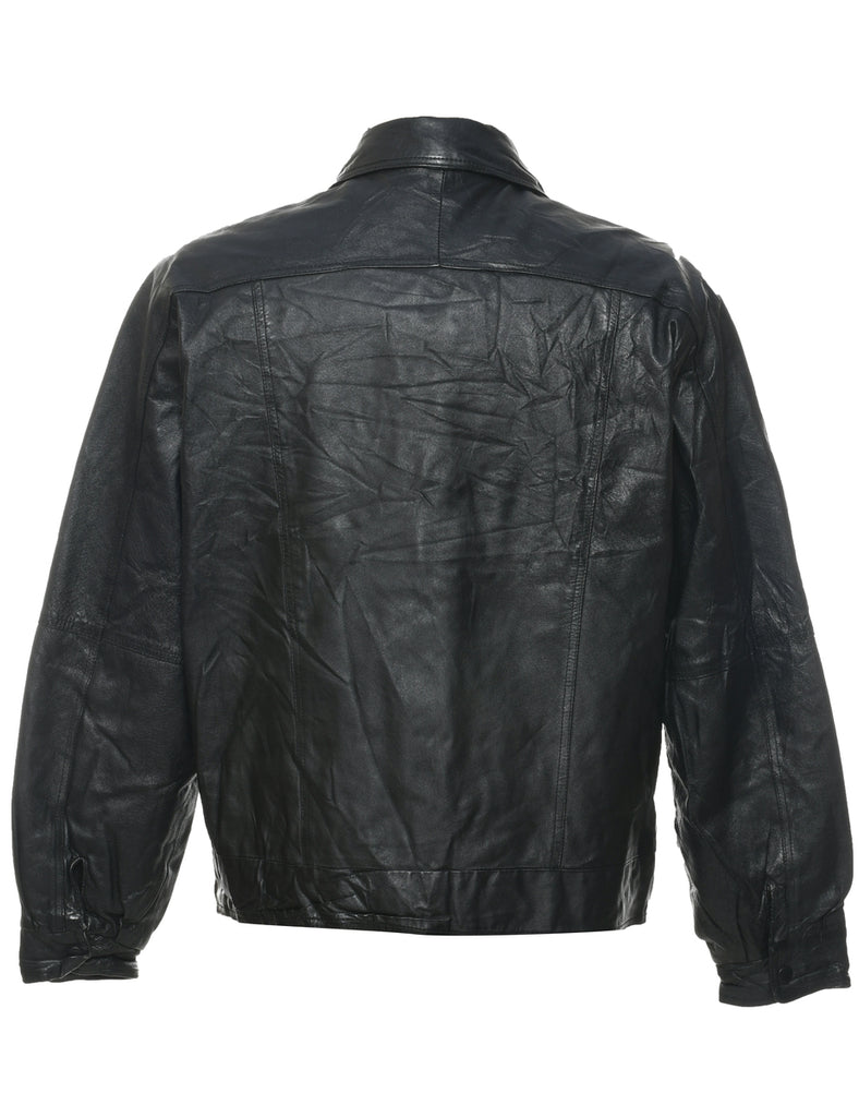 Black Leather Jacket - M