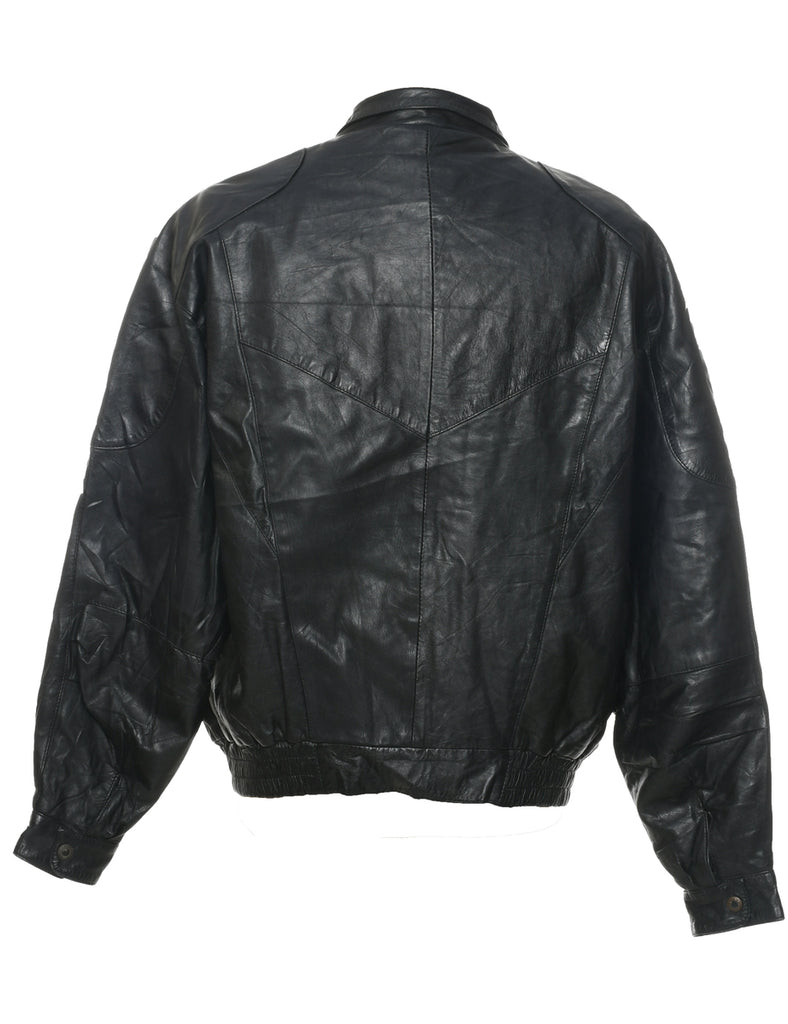 Black Leather Jacket - XL