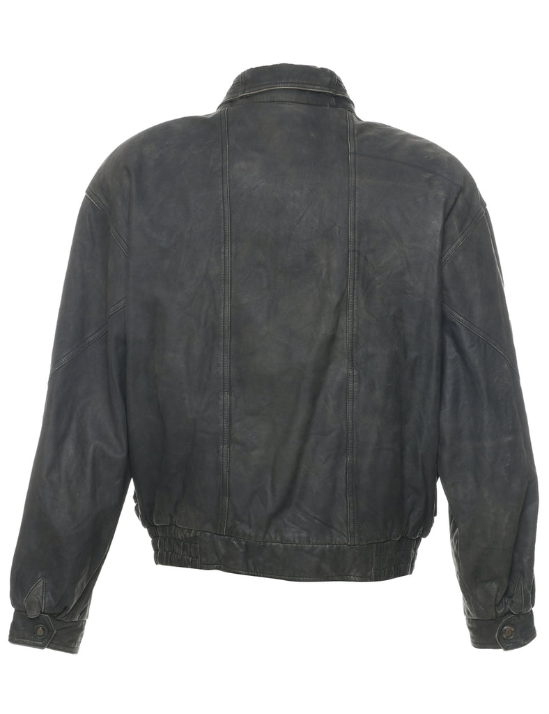 Black Leather Jacket - M