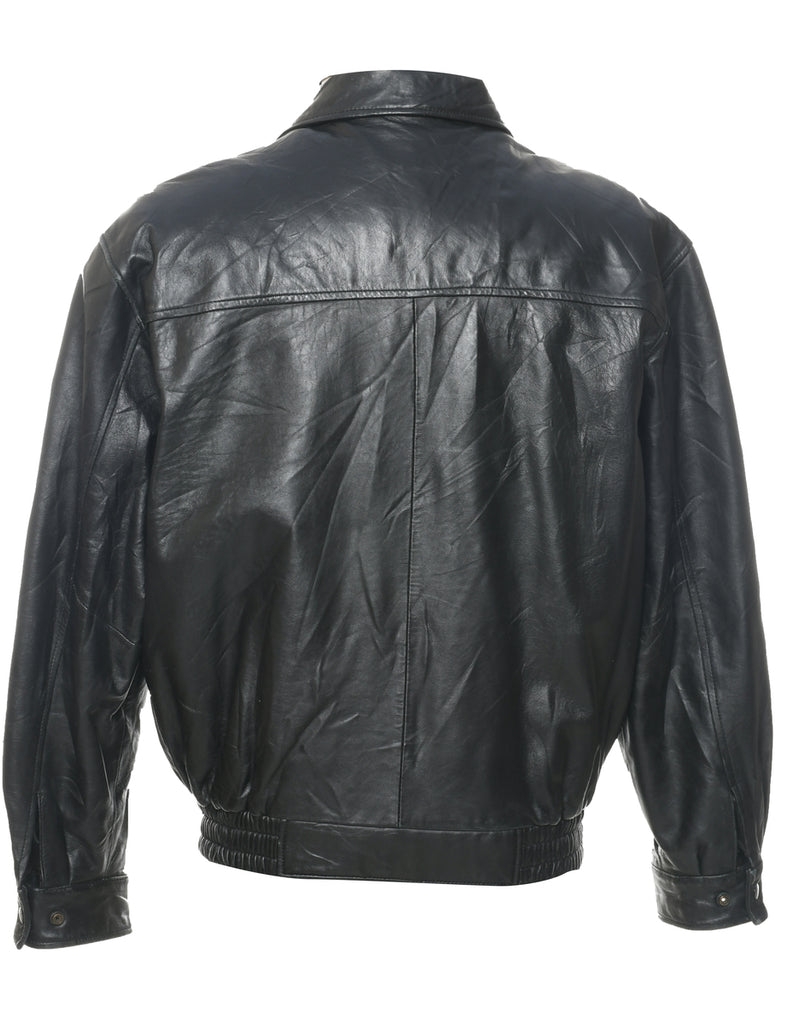 Black Leather Jacket - M