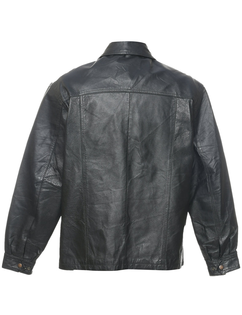 Black Leather Jacket - M