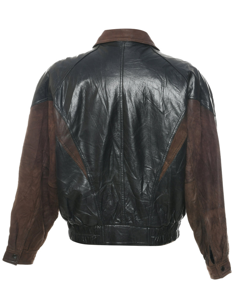 Black Leather Jacket - M