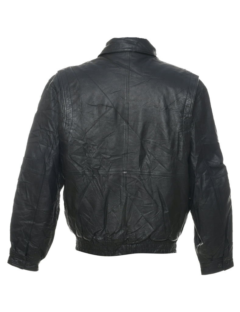 Black Leather Jacket - M