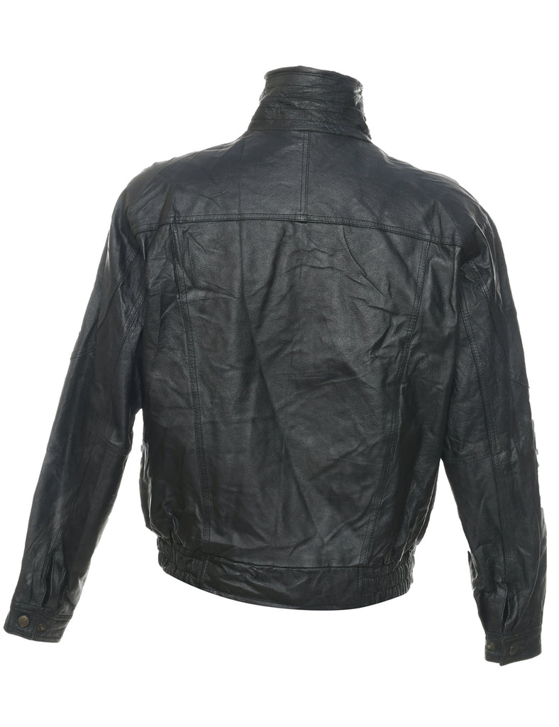 Black Leather Jacket - M