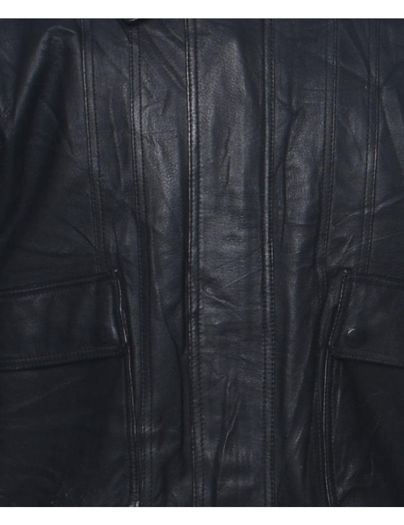 Black Leather Jacket - M