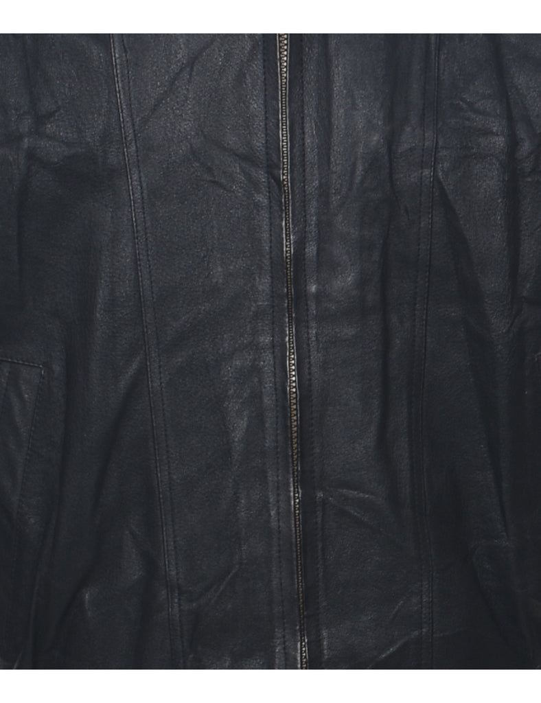 Black Leather Jacket - M
