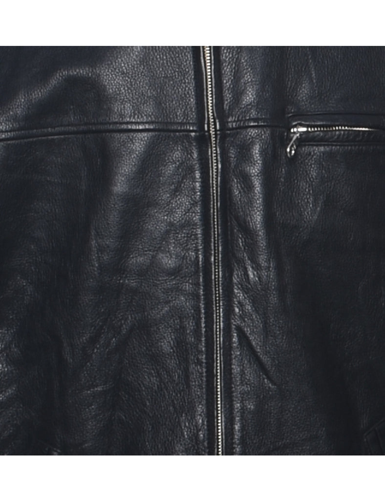 Black Leather Jacket - M