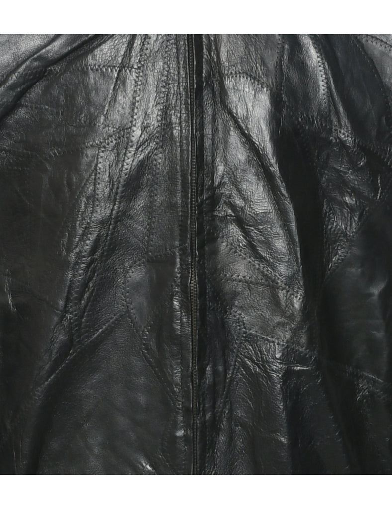 Black Leather Jacket - L